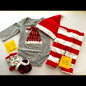 Nordstrom Baby Holiday Outfit Set Size 0-3 Months